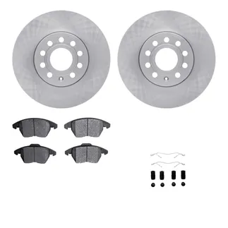 R1 Concepts WFWH1-74079 E- Line Series Brake Rotor W/ Ceramic Brake Pads & Hdw